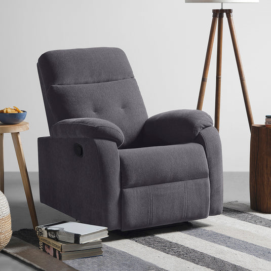 Sleepyhead RX5 - Single Seater Fabric Recliner (Italian Grey)