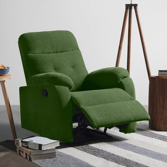 Sleepyhead RX5 - Single Seater Fabric Recliner (Avocado Green)