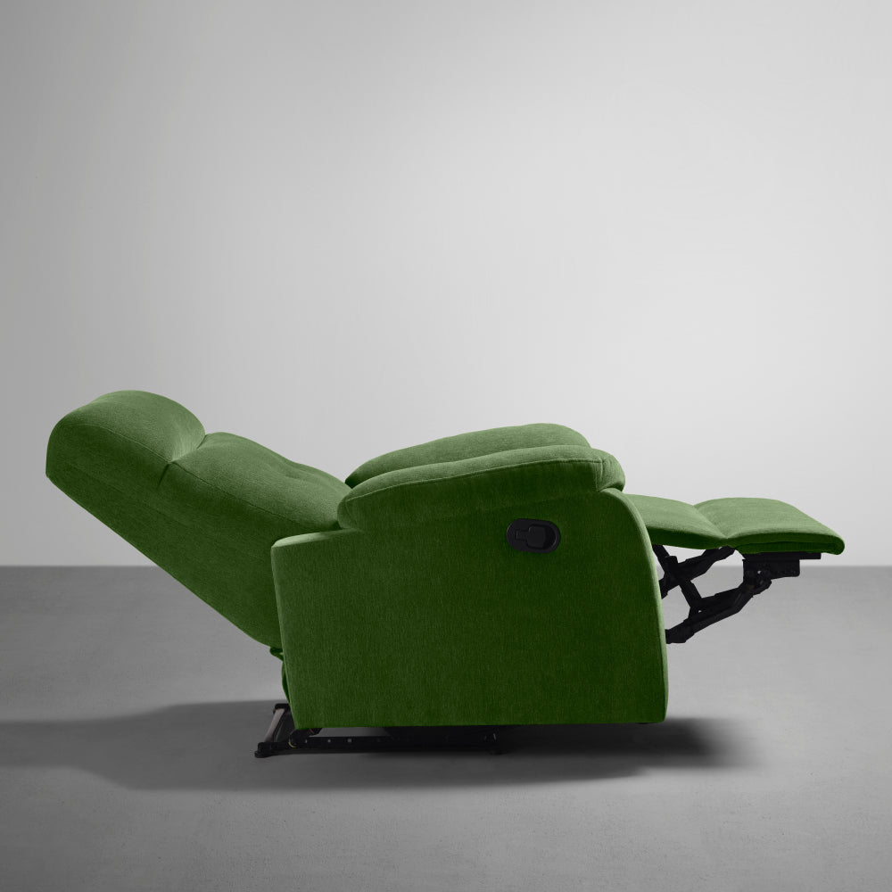 Sleepyhead RX5 - Single Seater Fabric Recliner (Avocado Green)