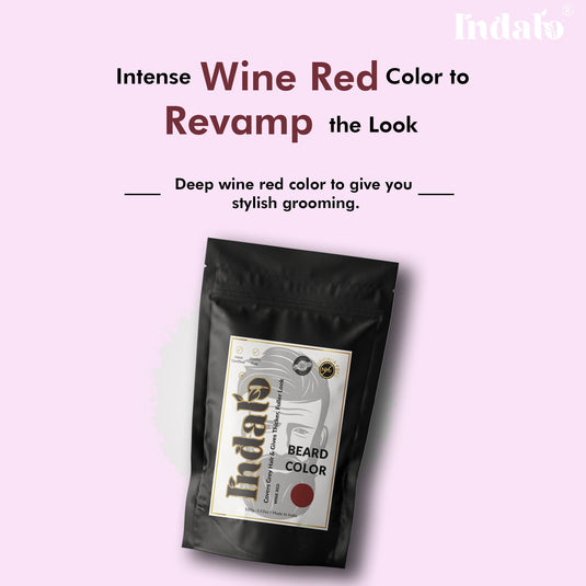 wine red beard color