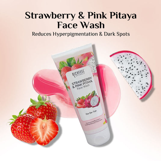 Richfeel Naturals Strawberry & Pink Pitaya Face Wash 100 gm