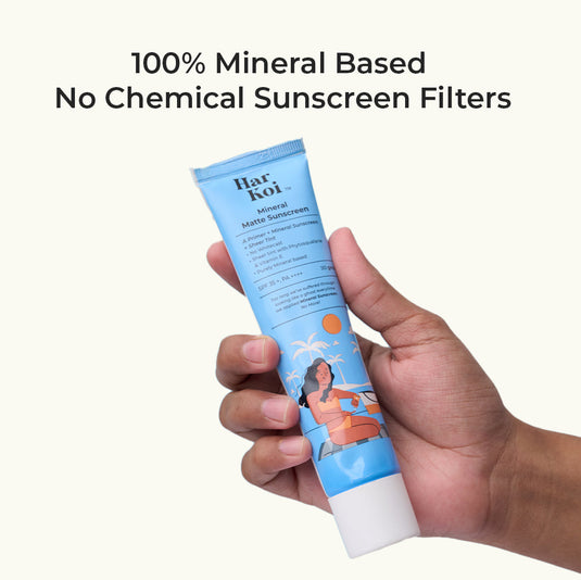 Harkoi Mineral Matte Sunscreen | SPF 35+ | PA++++ | Minimal Whitecast