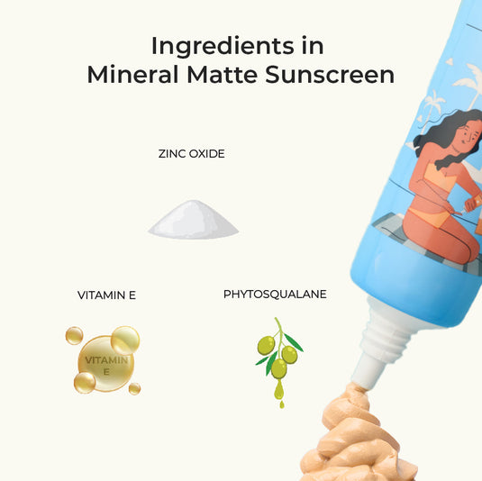 Harkoi Mineral Matte Sunscreen | SPF 35+ | PA++++ | Minimal Whitecast