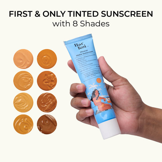 Harkoi Mineral Matte Sunscreen | SPF 35+ | PA++++ | Minimal Whitecast