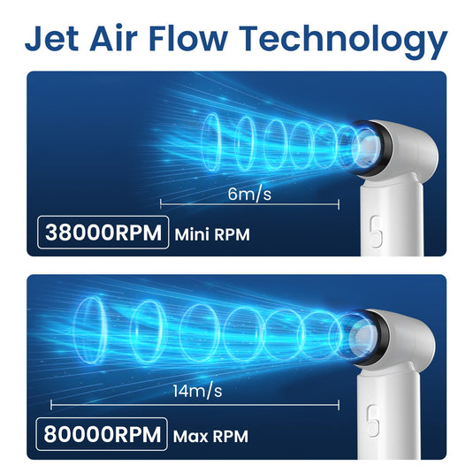 Portronics Tez handheld Air duster comes with jet air flow technology with 80000 rpm