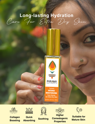 Turmeric INTENSE MOISTURIZING Face Serum for Extra Dry Skin