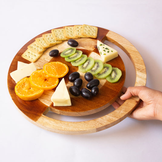 Two-hued Cheese Platter