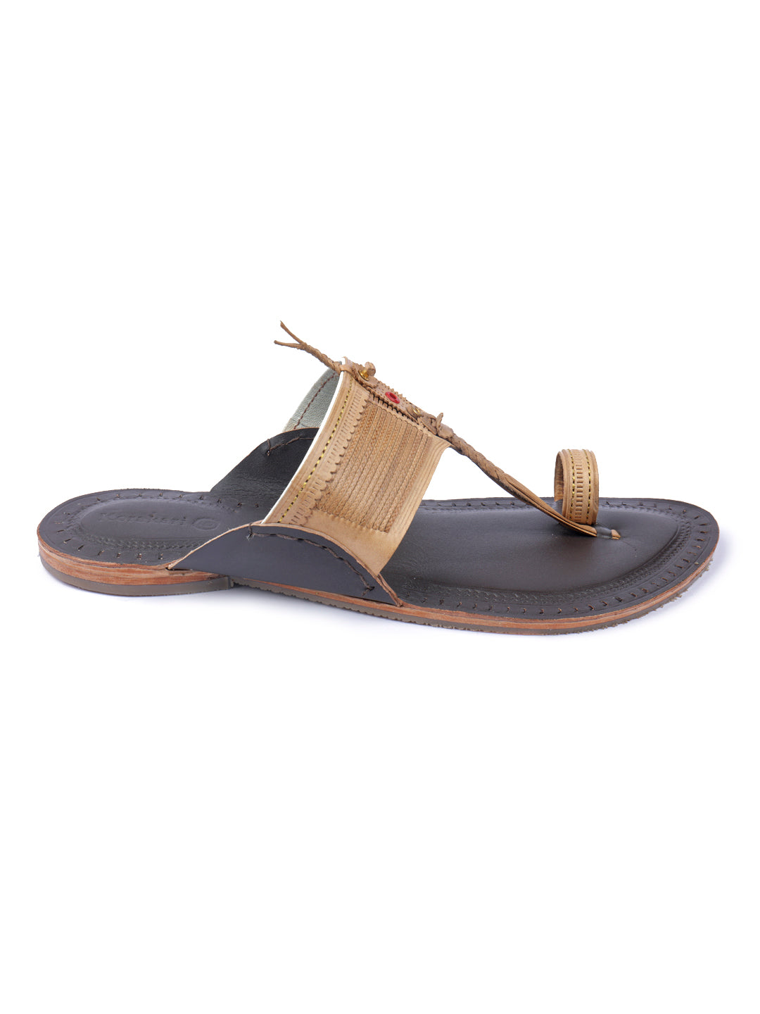 Daily Brown Men Kolhapuri Chappal
