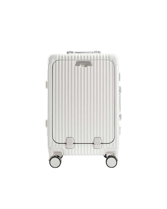 Quest Aluminium Trolley Bag - White