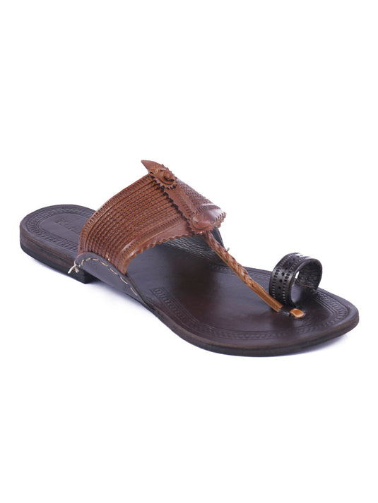 Dual Tone Comfort Women's Kolhapuri Chappal