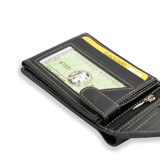 Luxurious Genuine Leather Black Wallet