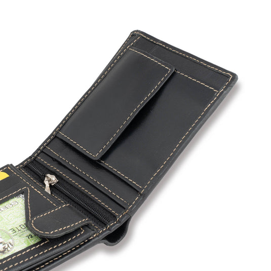 Luxurious Genuine Leather Black Wallet