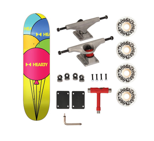 Hearty Pro-Complete Skateboard Pack- Unassembled- 8.0" & 8.25"-Balloons