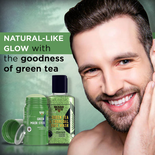 Green Tea Mask Stick & Green Tea Face Wash Combo