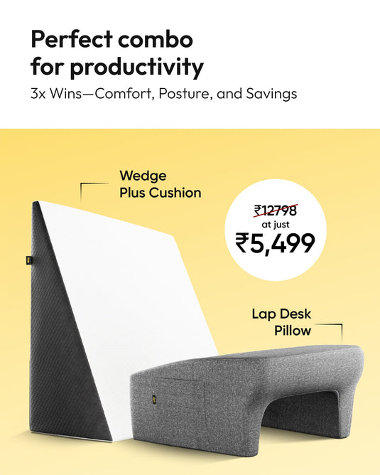 Wedge Plus Cushion + Lap Desk Pillow