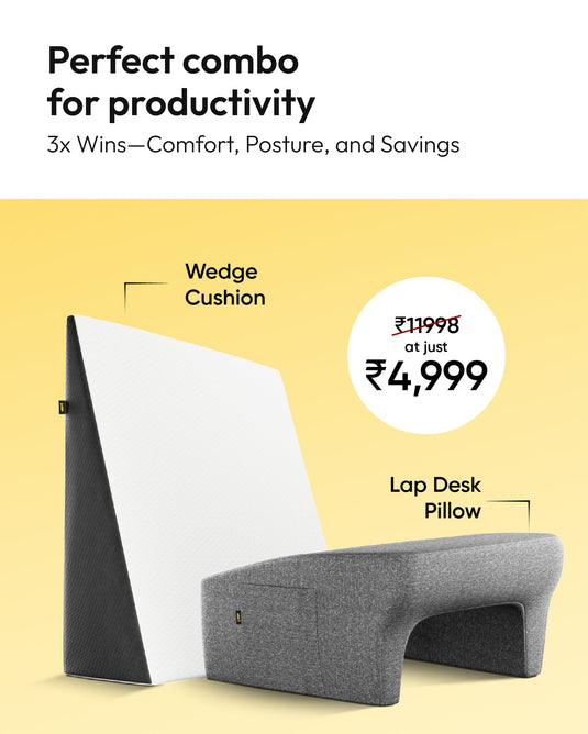 Wedge Cushion + Lap Desk Pillow