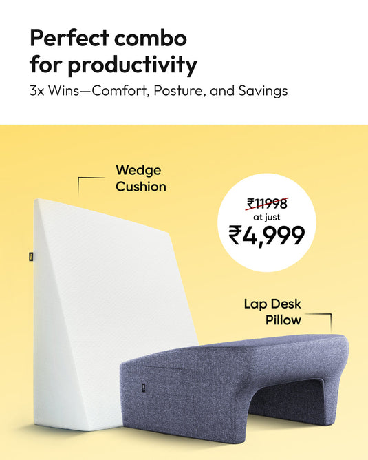 Wedge Cushion + Lap Desk Pillow