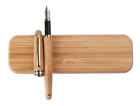 Bamboo Fountain Pen with case - Executive