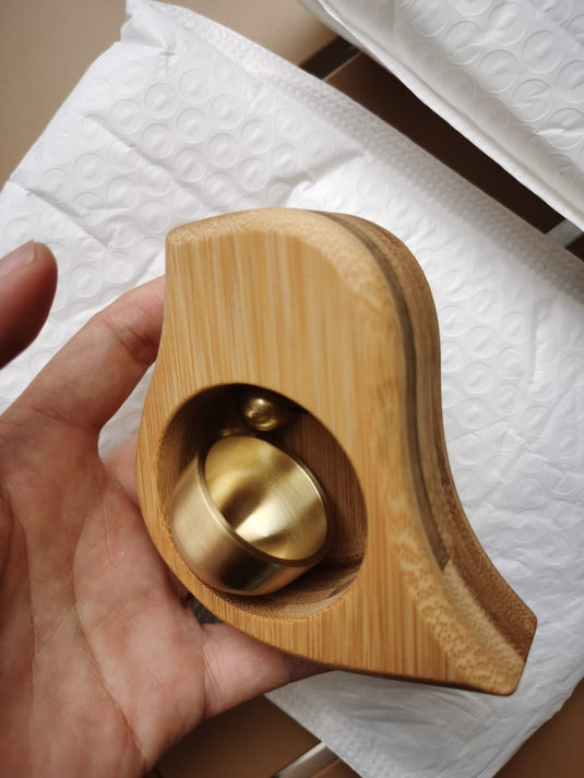 Japanese Style Bamboo Door Bell - Sprarow Shape