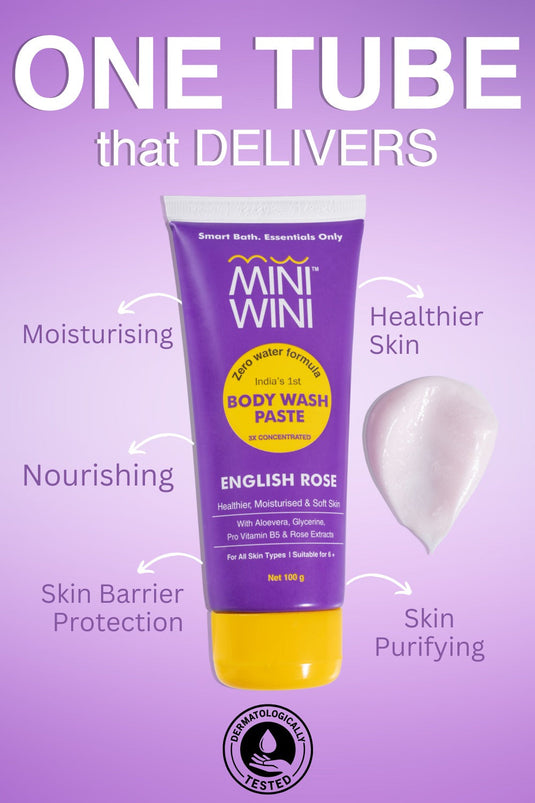 MiniWini Body Wash Paste English Rose