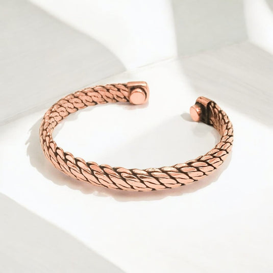 Pure Copper Magnetic Therapy Band Adjustable, Stylish Design with Powerful Magnets