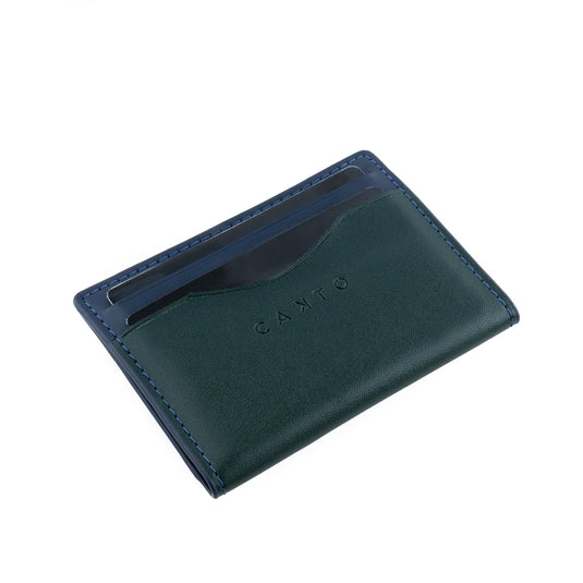 Nabim Magnetic Wallet- Blue and Green(RFID Protected)