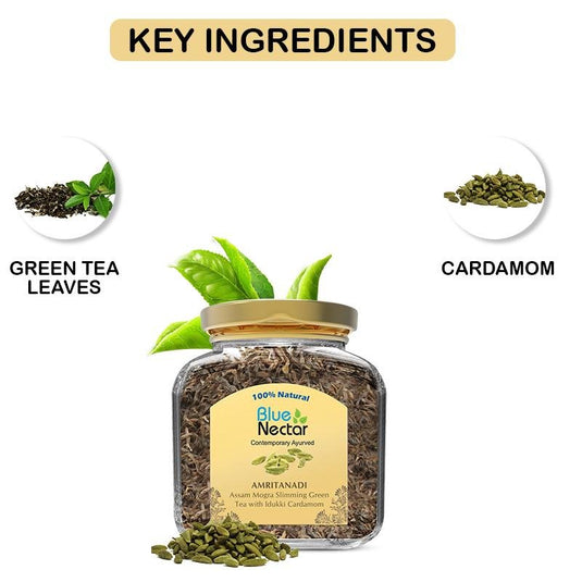 Green Tea Leaves with Caramom