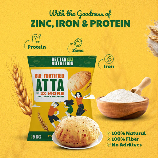 Better Nutrition Biofortified Rice and Atta 2kg Each