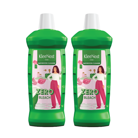 Kleenest Advanced Bathroom Cleaner Liquid, Rose – 1 litre (Pack of 2)
