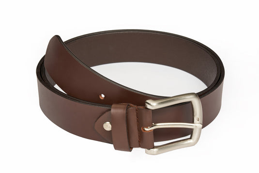 Timeless Craftsmanship:- Handmade Dark Brown Leather Belt, Exquisite and Durable