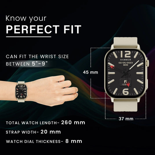 Hammer Arctic 2.04" Super Amoled Display Bluetooth Calling Smartwatch