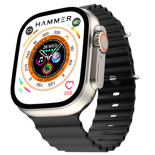 Hammer Ultra Classic with 2.01"  Largest Display Bluetooth Calling Smartwatch