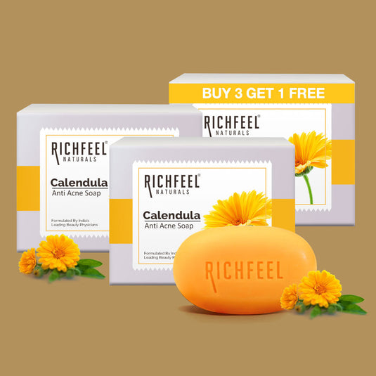 Richfeel Calendula Anti Acne Soap 75 g X 4 (B3G1)