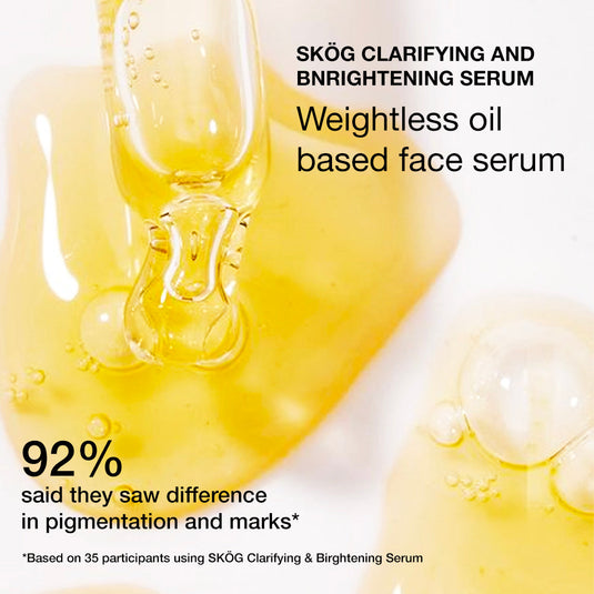 SKOG CLARIFYING AND BRIGHTENING SERUM with Vitaminc C + Niacinamide + Hyaluronic Acid for Pigmentation/ Dark Spots for all skin types