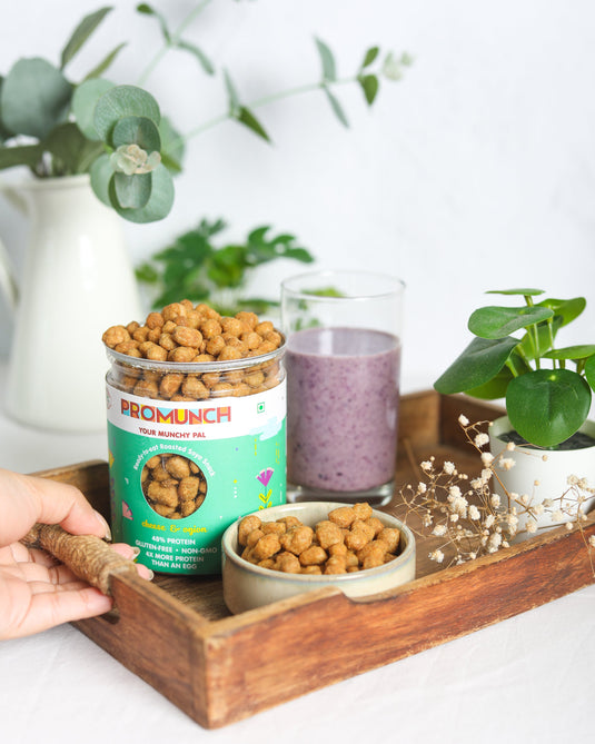 Dual Pack Protein Snacks (Tangy Pudina, Cheese & Onion)-150gm x 2