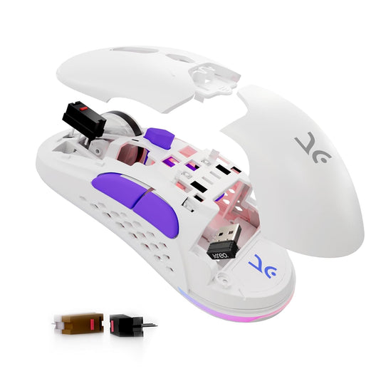 Chimera White Wireless Gaming Mouse Kreo