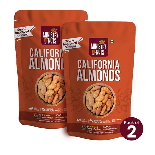 Ministry Of Nuts California Almonds 400 Grams (Badam/Badaam - 400g)