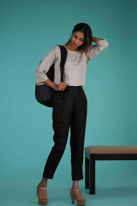 stylish women black pant