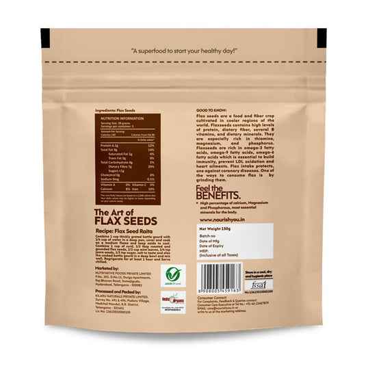 FLAX SEEDS | 150g - Nourish You