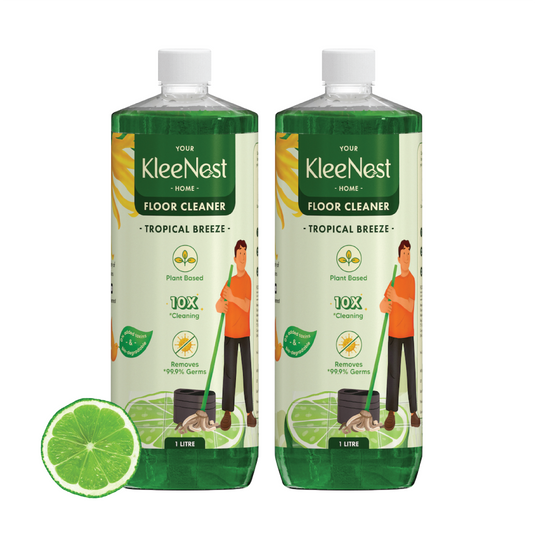 Kleenest Natural Eco-friendly Floor Cleaner Liquid 1 Litre (Pack of 2)- Tropical Breeze