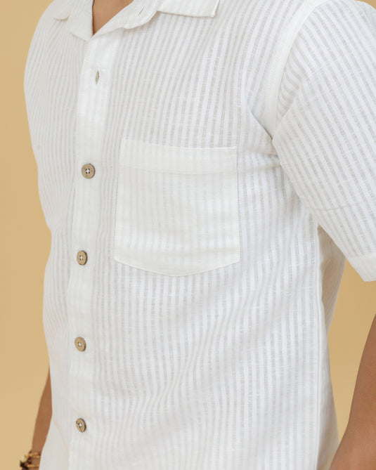 HEMPORIO cloudline strip Shirt