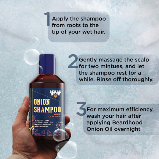 Onion Shampoo With Caffeine, 200ml