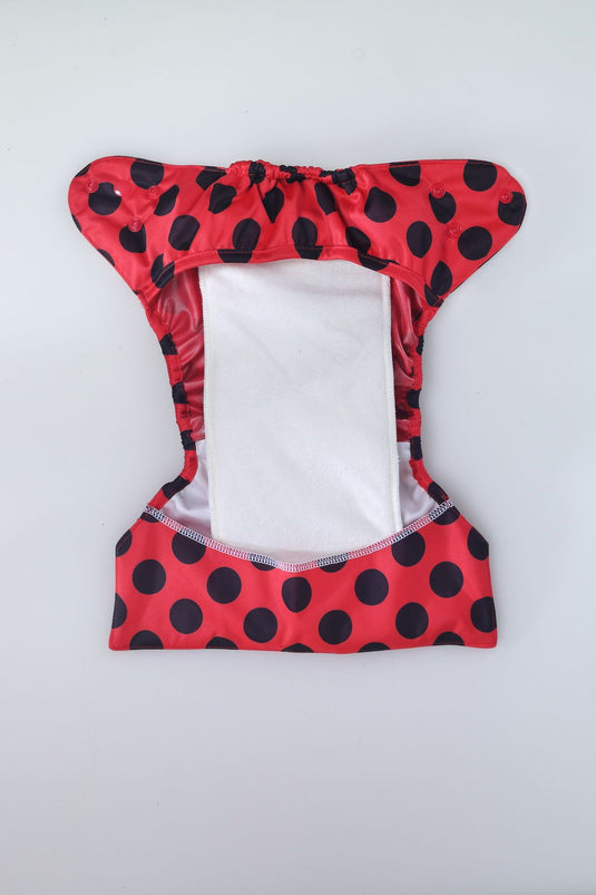 Diaper Cover (Ladybug) + 1 Wet free Insert