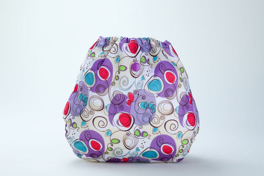 Diaper Cover (Violet Print)