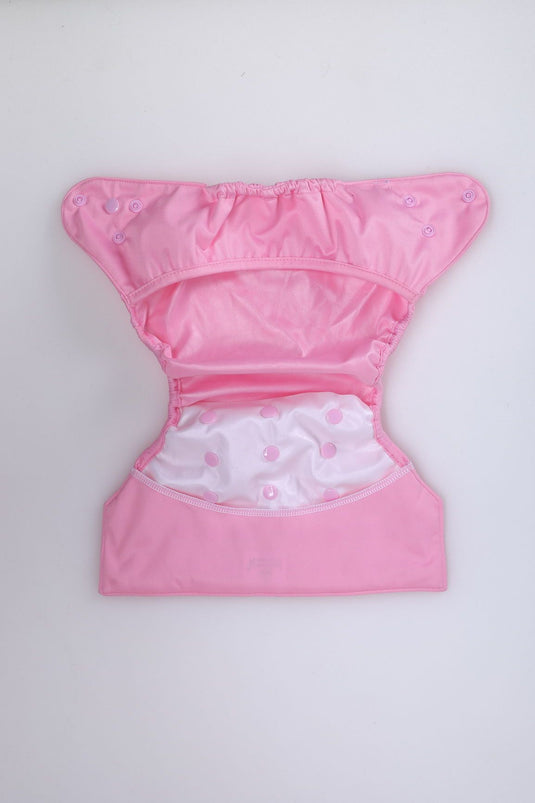 Diaper Cover (Pink) + 1 Wet free Insert