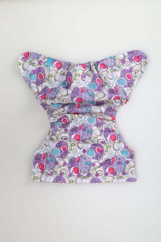 Diaper Cover (Violet Print)