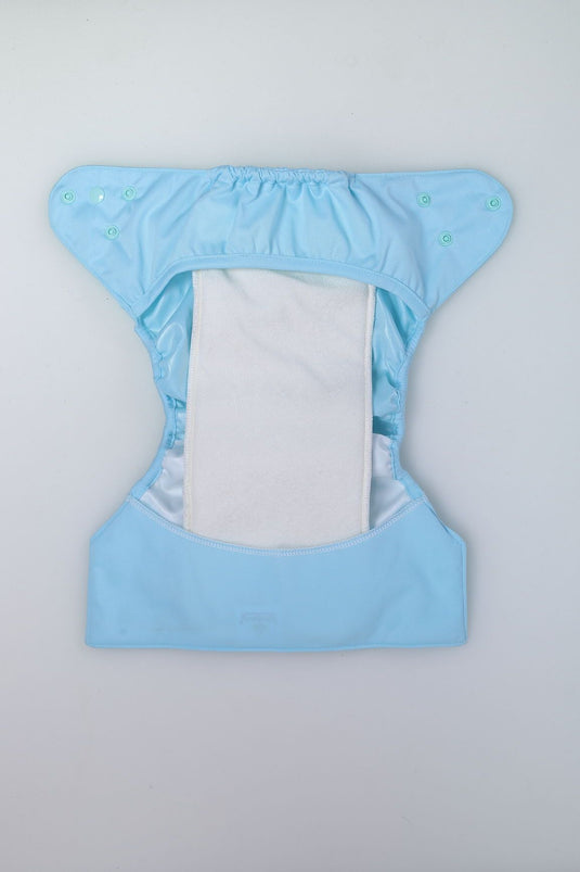 Diaper Cover (Baby Blue) + 1 Wet free Insert