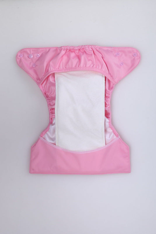 Diaper Cover (Pink) + 1 Wet free Insert