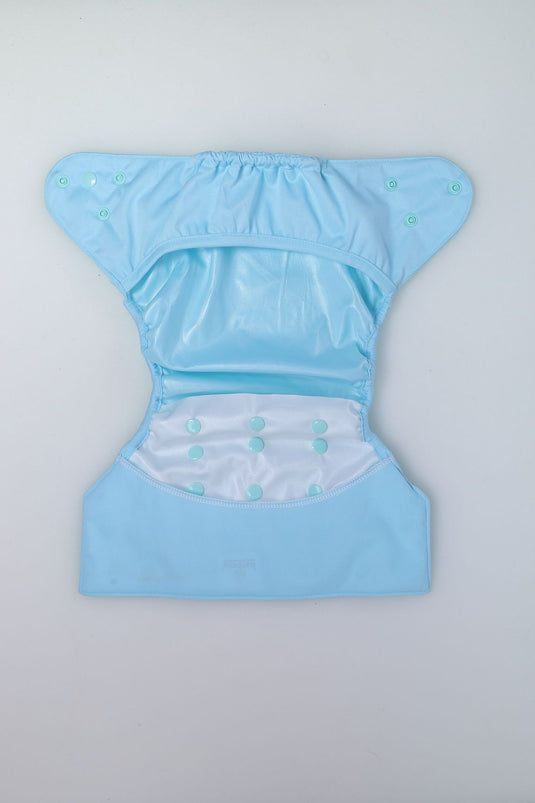 Diaper Cover (Baby Blue) + 1 Wet free Insert