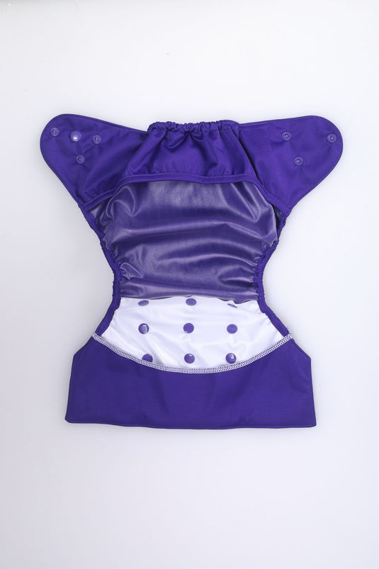 Diaper Cover (Purple) + 1 Wet free Insert